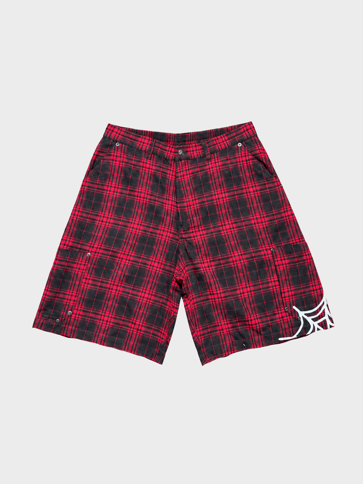 Swingers Plaid Shorts - Black/Red