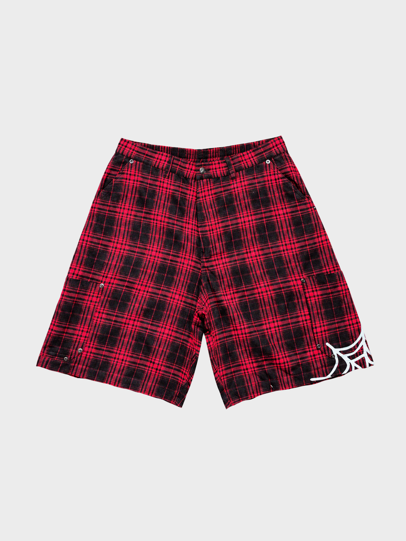 Swingers Plaid Shorts - Black/Red