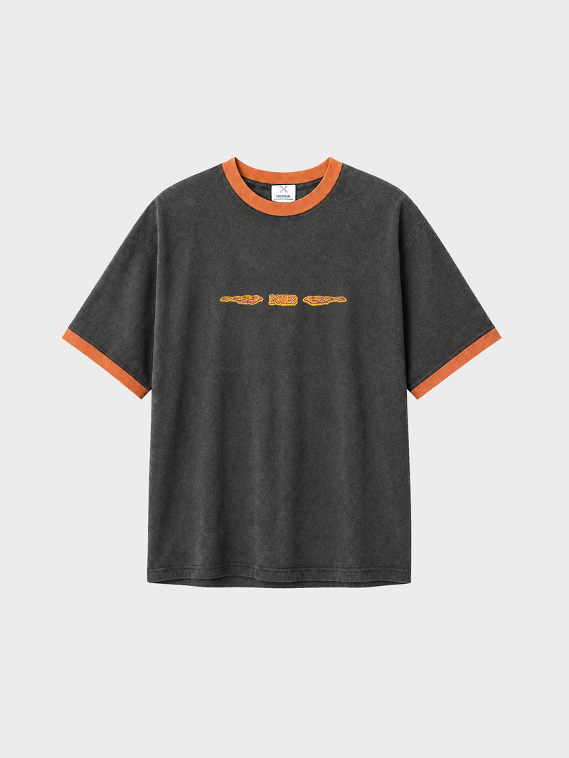 Bones of Hazzard Ringer - Washed Black