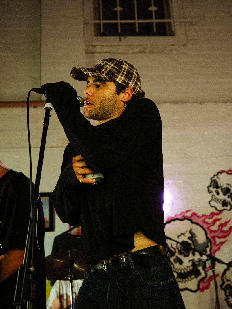 Bones Plaid Cap - Brown Check