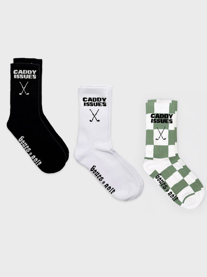 Caddy Issues Socks - 3 Pack