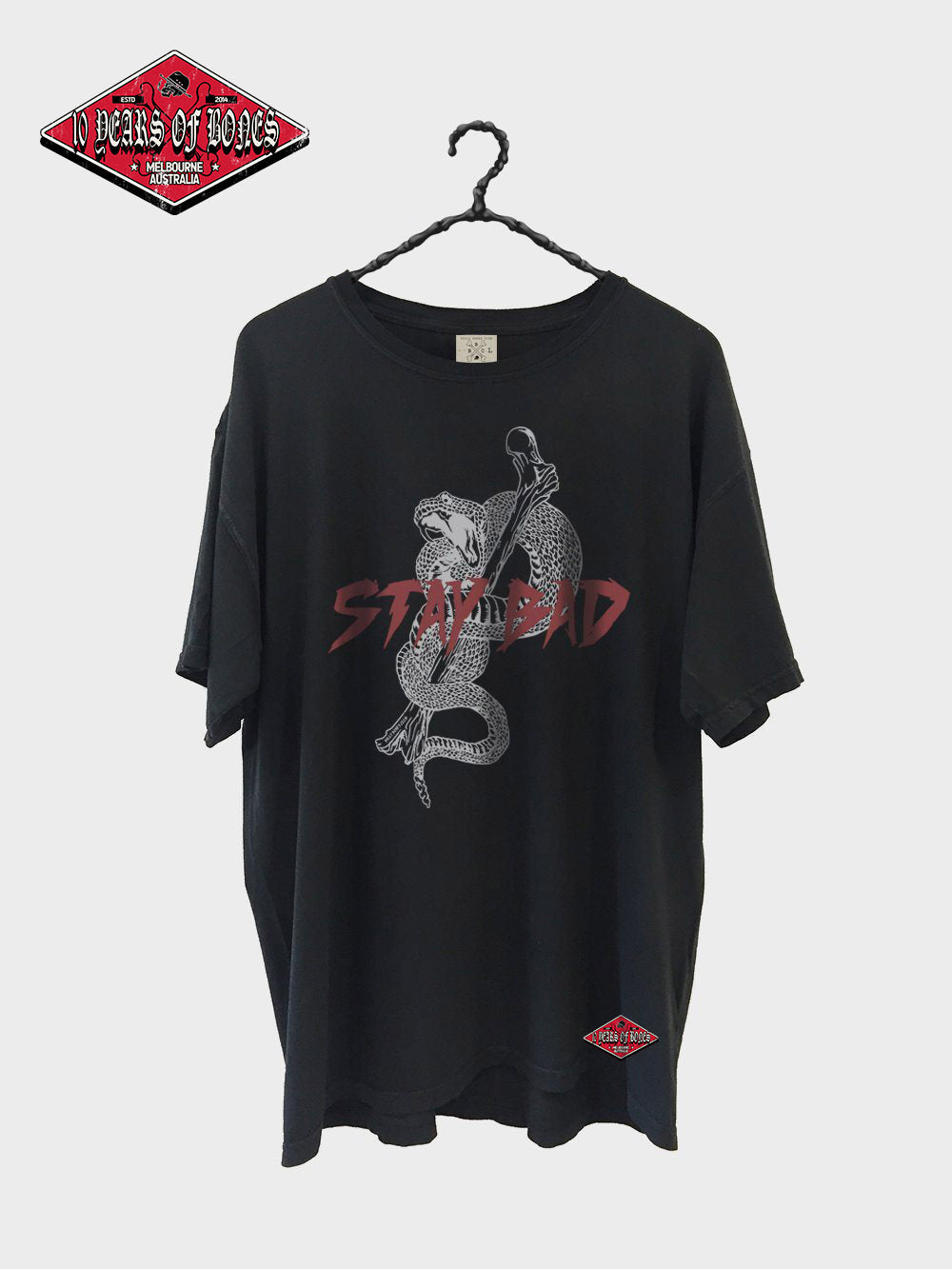 Stay Bad Tee - Vintage Black