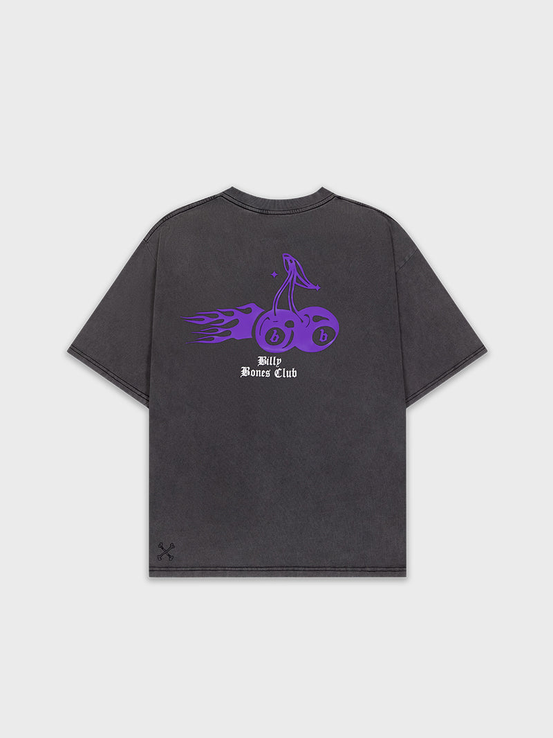 Cherry Gloss Tee - Washed Black