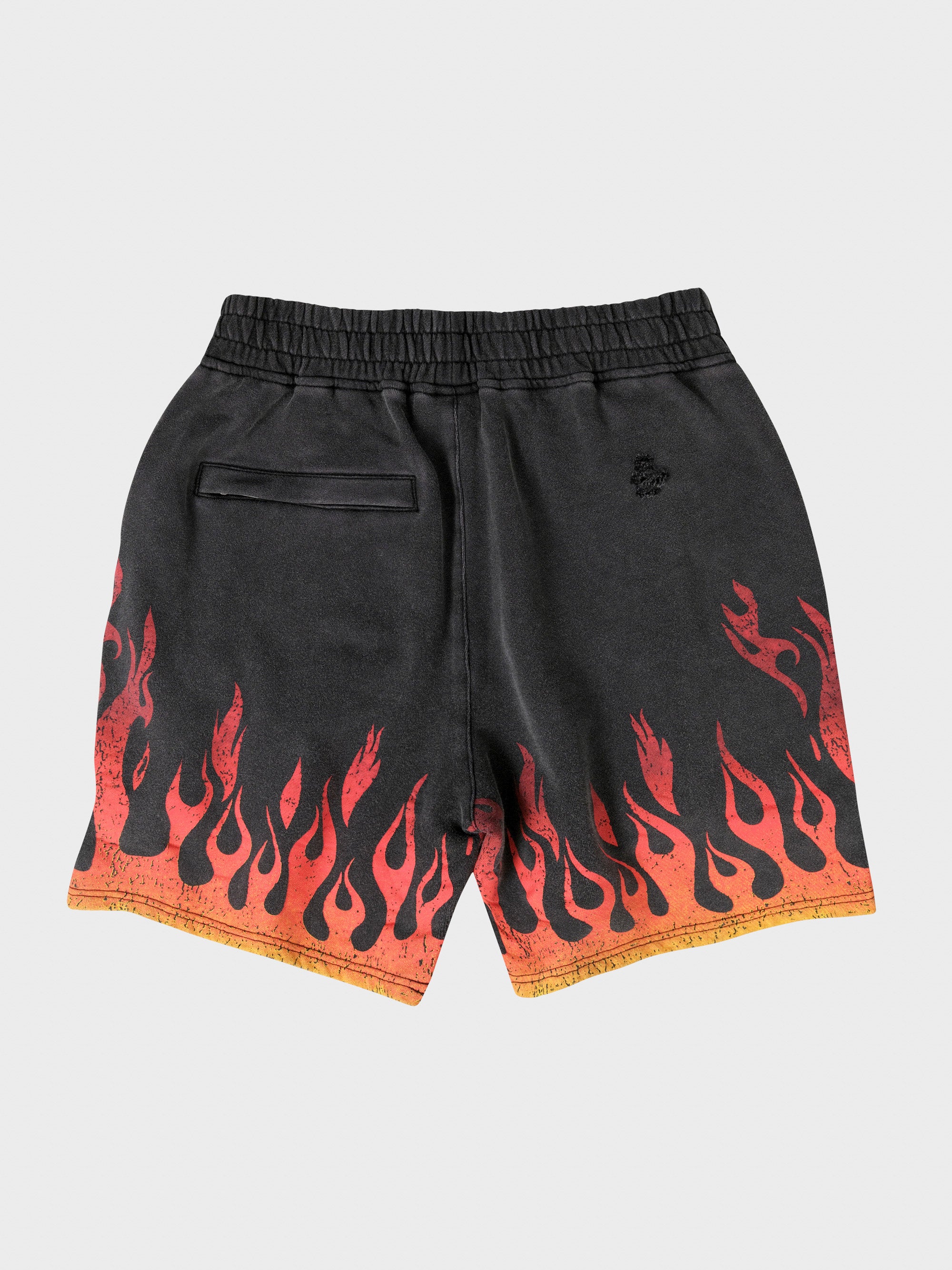 Burner Jersey Shorts - Flame/Washed Black