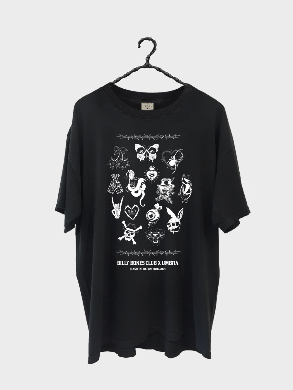 Bones x Umbra Flash Tee - Vintage Black