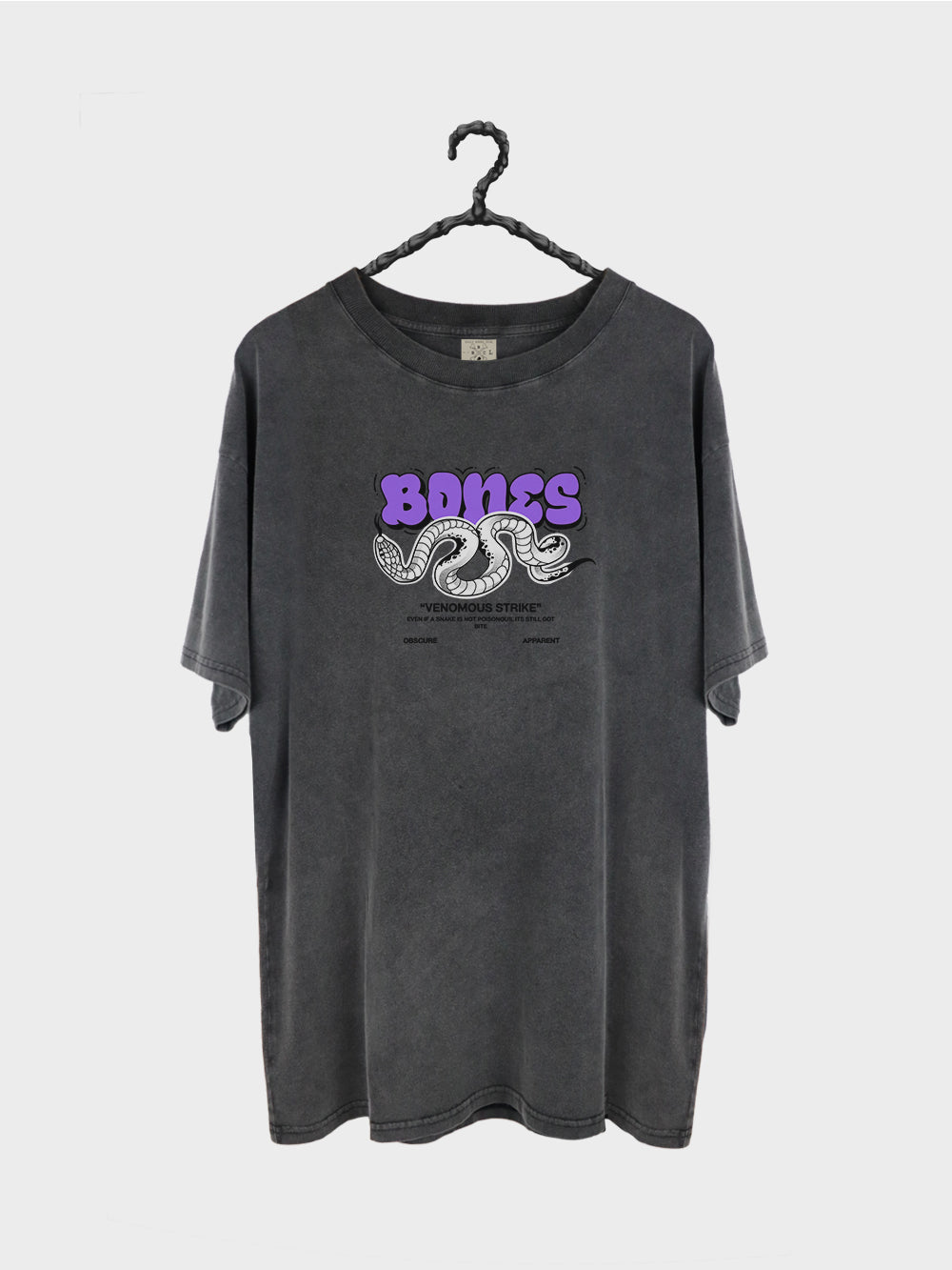 Venomous Strike Tee - Washed Black