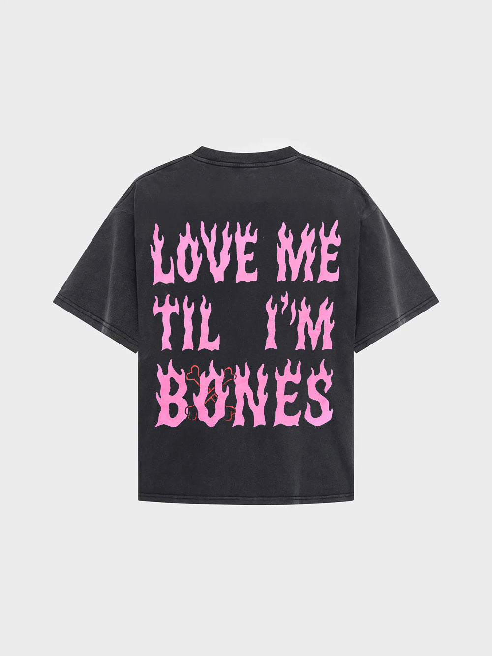 Love Me Till I'm Bones Tee - Vintage Black