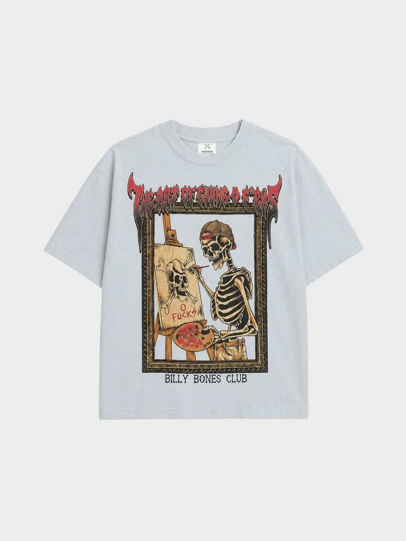 The Art of Zero F*s Tee - Ice Blue