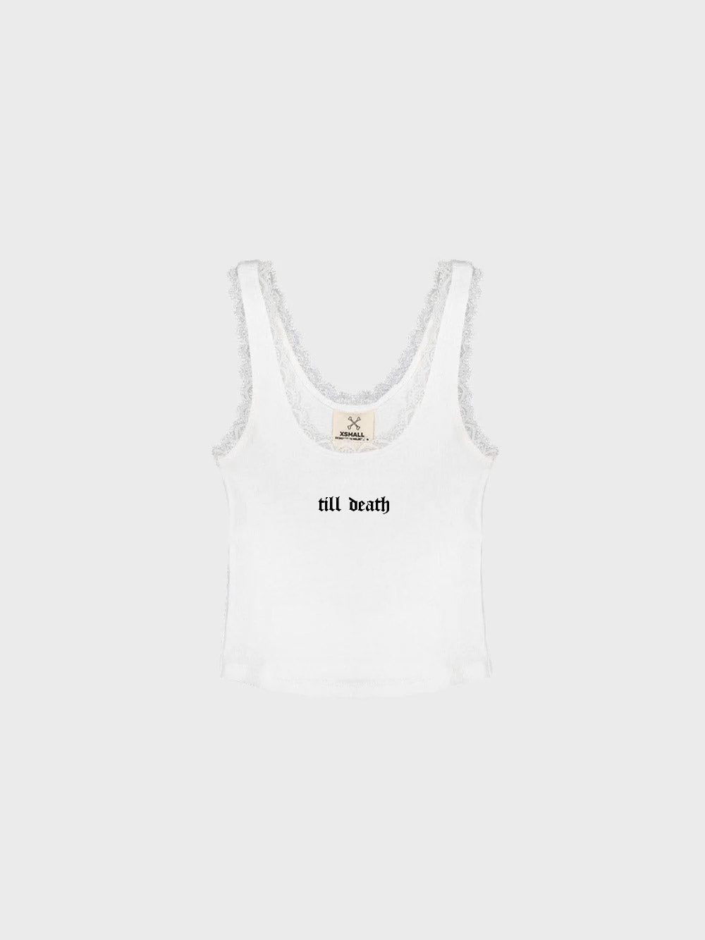 Till Death Low Crop - Vintage White