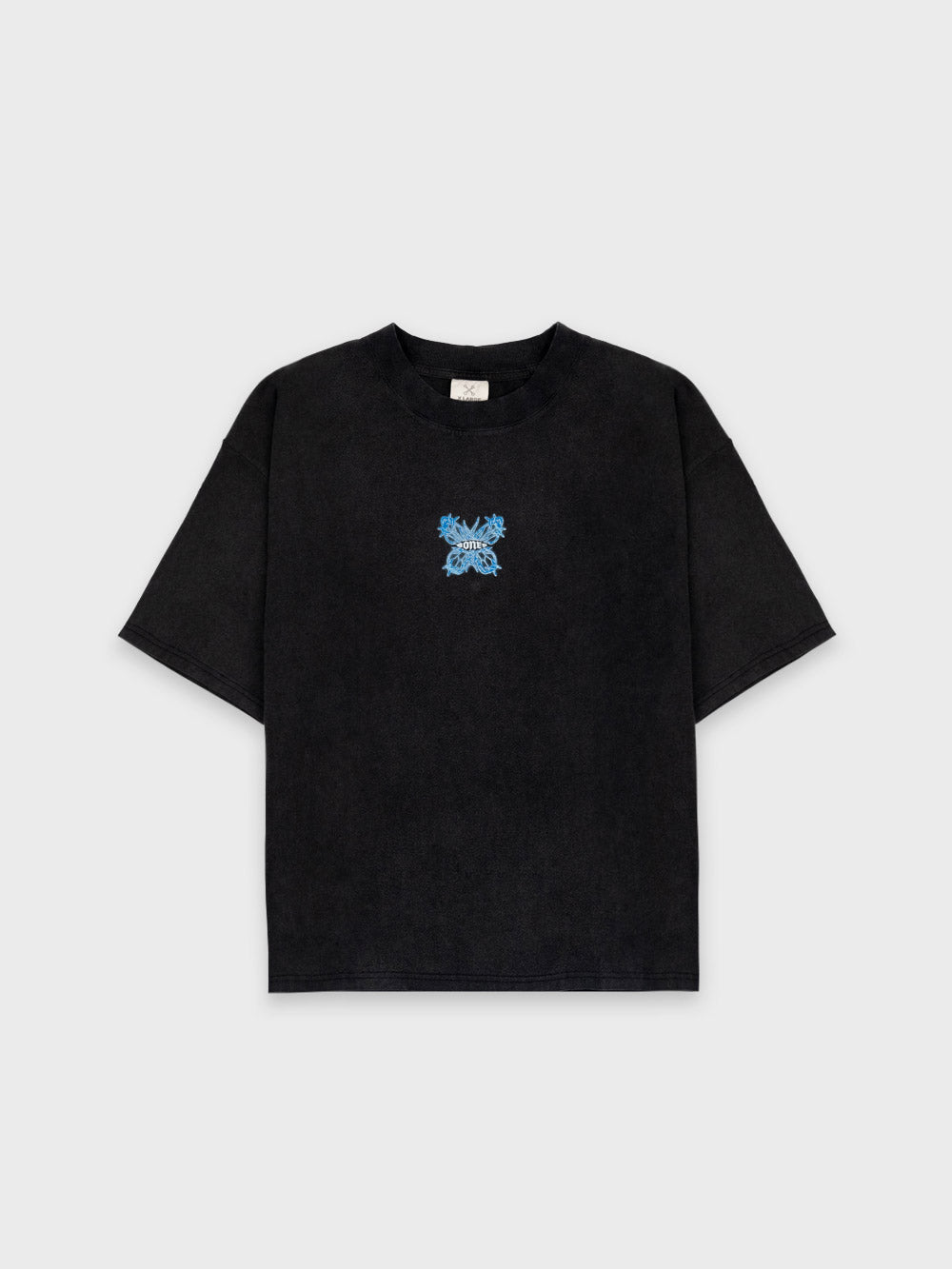 Chrome Wings Tee - Washed Black