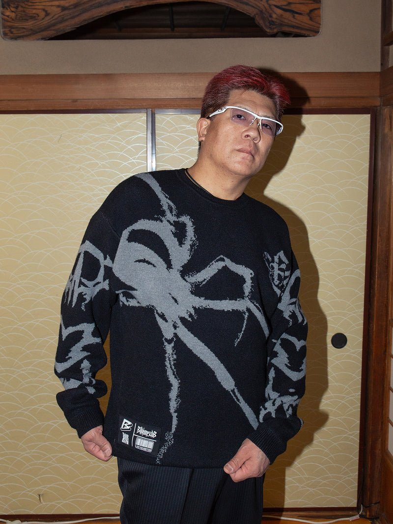 Bones Crawler Knit - Black